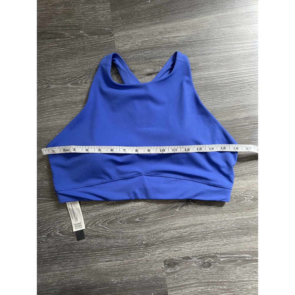 Vuori Cobalt Blue High-Neck Racerback Active Sports Bra Crop Top Size Large - Picture 4 of 8